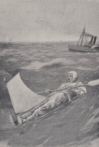 Amerikalı maceracı Paul Boyton, İngiliz Kanalı