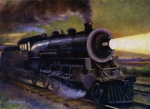 Bir Amerikan treni (lito) by English School
