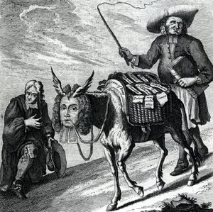 Kilise Tercihleriyle Dolu Bir Eşek, 1737 by English School