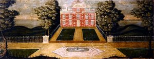 Bir Doğu Angliyen Konutu (panelde yağlı boya) by English School
