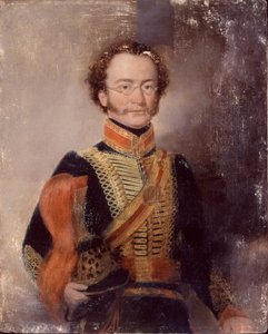 Kimliği belirsiz bir subay, Bombay Atlı Topçu Alayı, c.1840 by English School