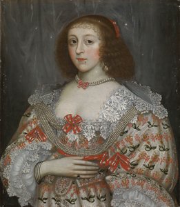 I. Charles döneminden kimliği belirsiz genç bir hanım, 1635 civarı (yağlıboya) by English School