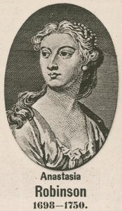 Anastasia Robinson (gravür) by English School