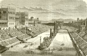 Antik Arena restore edildi--Bir Araba Yarışı gösteriliyor by English School