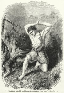 "Ve Cain dedi ki: Benim cezam dayanabileceğimden daha büyük," Gen iv 13 by English School