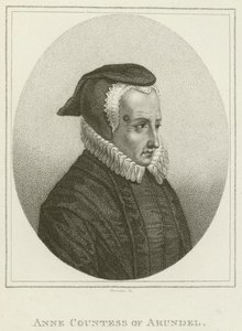 Anne, Arundel Kontesi (gravür) by English School