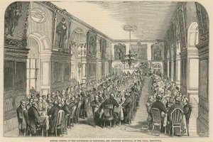 Bridewell ve Bethlehem Hastaneleri Valilerinin yıllık yemeği by English School