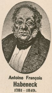Antoine Francois Habeneck (gravür) by English School