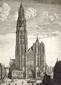 Anvers Katedrali (gravür) by English School