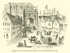 Southwark tarafında Londra Köprüsü