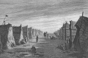 Port Said yakınlarındaki Arap köyü by English School