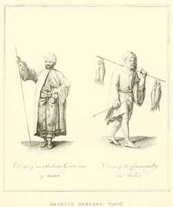Arap Elbiseleri (gravür) by English School
