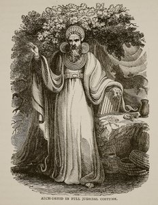 Tam Adli Kostümlü Arch-Druid by English School