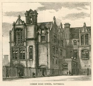 London School Board Mimarisi: Gideon Road School, Battersea, Londra by English School