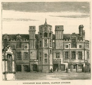 London School Board Mimarisi: Winstanley Road School, Clapham Junction, Londra by English School