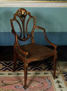 Koltuk, George Seddon, yaklaşık 1780 (boyalı ahşap) by English School