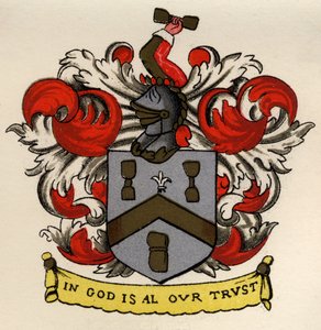 Arms of the Bricklayers and Tilers of the Gateshead Chapter, 1671, The History of Masonry, cilt II, Thomas C. Jack tarafından yayınlandı, Londra, 1883 by English School
