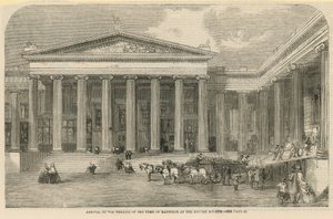 Mausolos'un mezarının kalıntılarının gelişi by English School