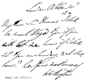 Arthur, (Wellington Dükü) by English School