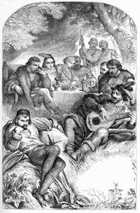 Beğendiğiniz Gibi - “” William Shakespeare tarafından tamamlanan eserler” deki illüstrasyon 1866 - Bu baskının çizimleri ve genel biçimi, Cassell