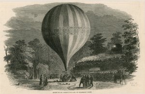 Çarşamba gecesi Bay Greens balonunun yükselişi; Vauxhall Bahçeleri, Londra by English School