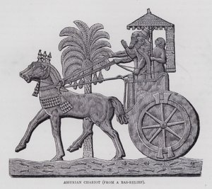 Asur Arabası (gravür) by English School