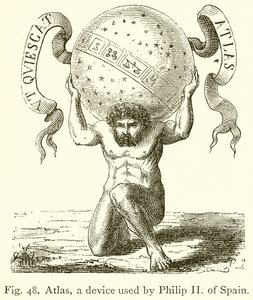 Atlas , İspanya Philip II tarafından kullanılan bir cihaz by English School