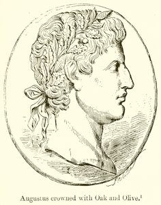 Augustus Meşe ve Zeytin ile taçlandı by English School