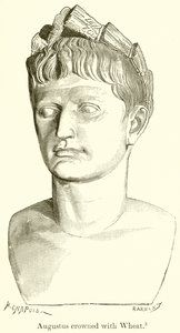 Augustus buğdayla taçlandı by English School