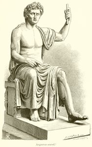 Augustus oturmuş by English School