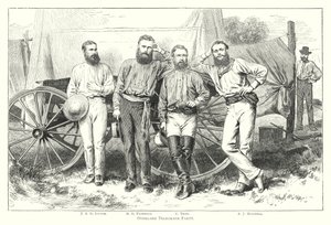 Avustralya: Overland Telegraph Party (gravür) by English School