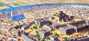 Aztek şehri Tenochtitlan by English School