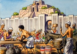 Aztek şehri Tenochtitlan by English School