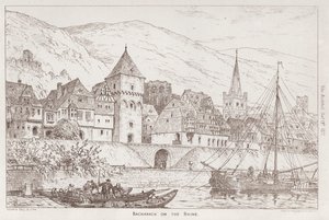 Ren Nehri üzerinde Bacharach by English School