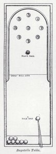 Bagatelle masası (lito) by English School