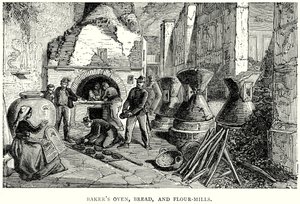 Fırıncı Ocağı, Ekmek ve Un Değirmenleri (gravür) by English School