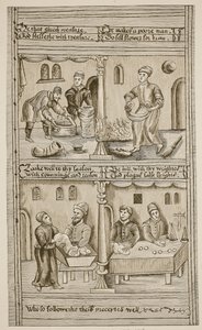 York Fırıncıları, 1595-1596 (sepya fotoğrafı) by English School