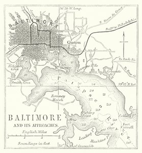 Baltimore ve Yaklaşımları (gravür) by English School