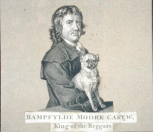 Bampfylde Moore Carew (1693-c.1770) Dilencilerin Kralı (gravür) by English School