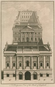 İngiltere Bankası, George Sampsons Binası, 1734 by English School