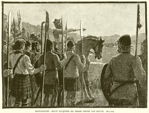 Bannockburn: Bruce, Savaştan Önce Birliklerini gözden geçiriyor