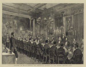 Birleşik Hizmet Kulübünde Tümgeneral Sir Frederick Roberts