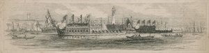 Thames üzerinde mavna by English School