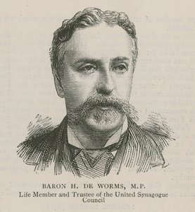Baron H De Worms, Milletvekili, Birleşik Sinagog Konseyi Yaşam Üyesi ve Mütevelli Heyeti Üyesi by English School