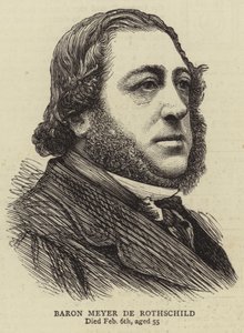 Baron Mayer de Rothschild (gravür) by English School