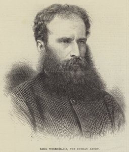 Basil Wereschagin, Rus Ressam (gravür) by English School