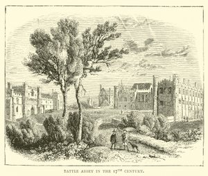 17. yüzyılda Savaş Manastırı by English School