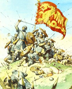 Savaş sahnesi by English School