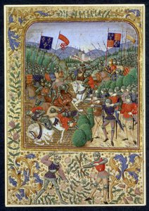 Agincourt Muharebesi, 25 Ekim 1415 (kağıt üzerinde wc) by English School