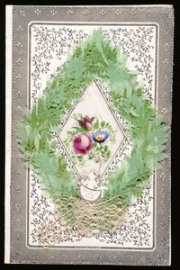 Sadece Benim Ol, Sevgililer Günü kartı, c.1830 (kağıt üzerinde renkli lito) by English School
